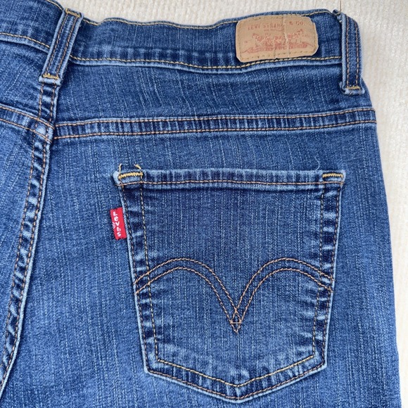 Levi's 512 Boot Cut Women's Jeans Size 12 Medium Perfectly Slimming Blue - Picture 6 of 6